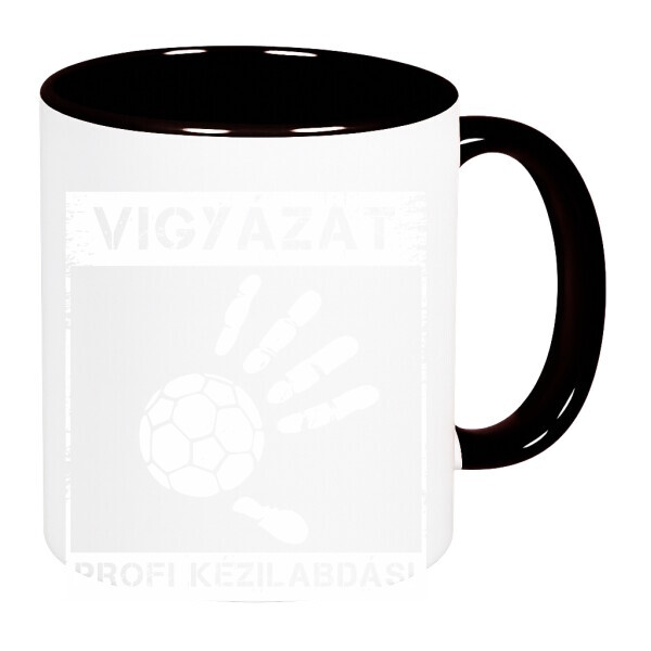 Színes fülű és belsejű bögre