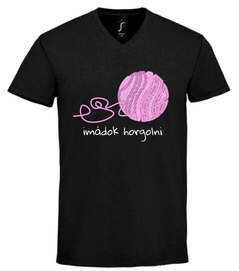 Unisex V nyakú póló