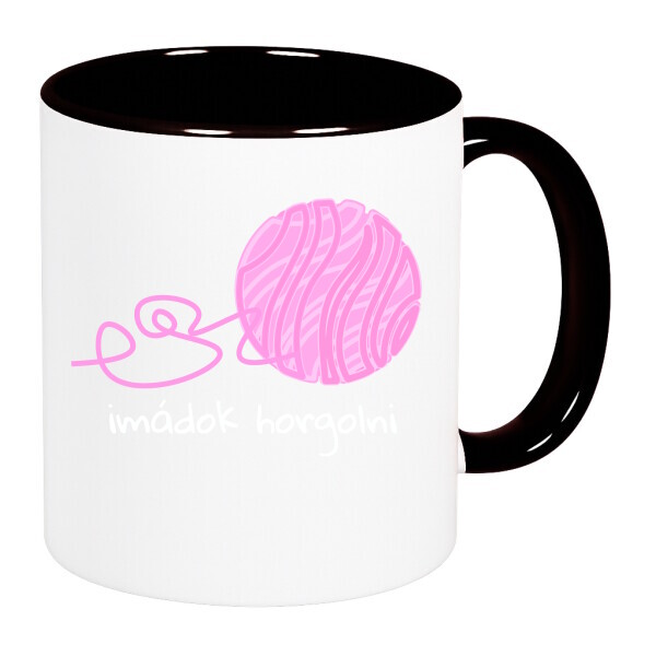 Színes fülű és belsejű bögre