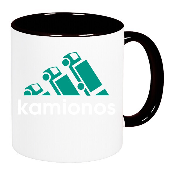 Színes fülű és belsejű bögre