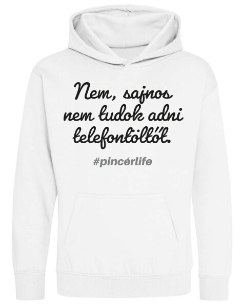 Kapucnis belebújós gyerek pulóver