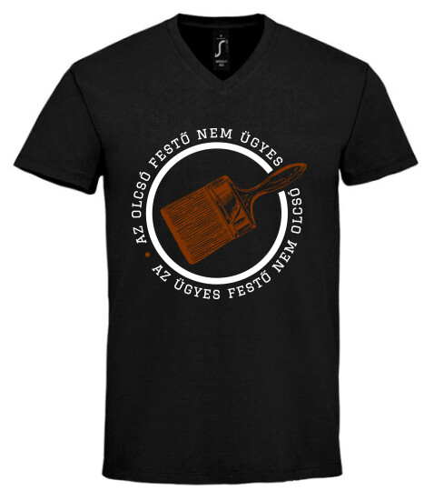 Unisex V nyakú póló