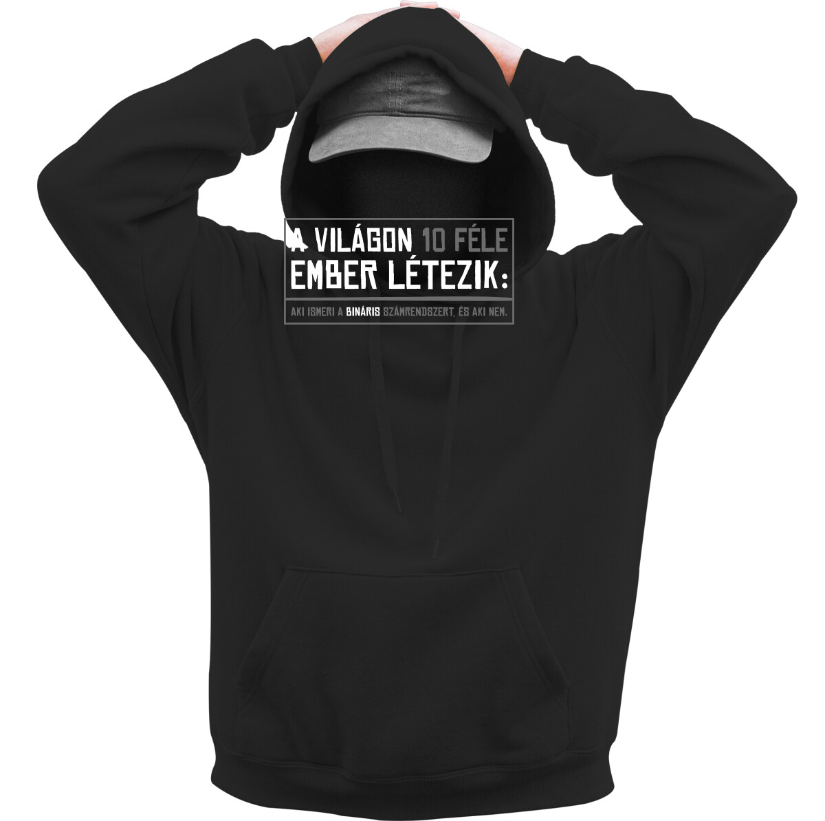 Kapucnis belebújós pulóver