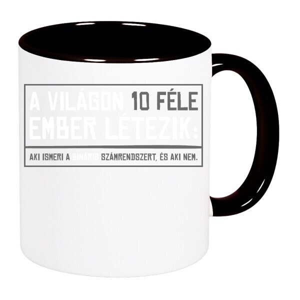 Színes fülű és belsejű bögre