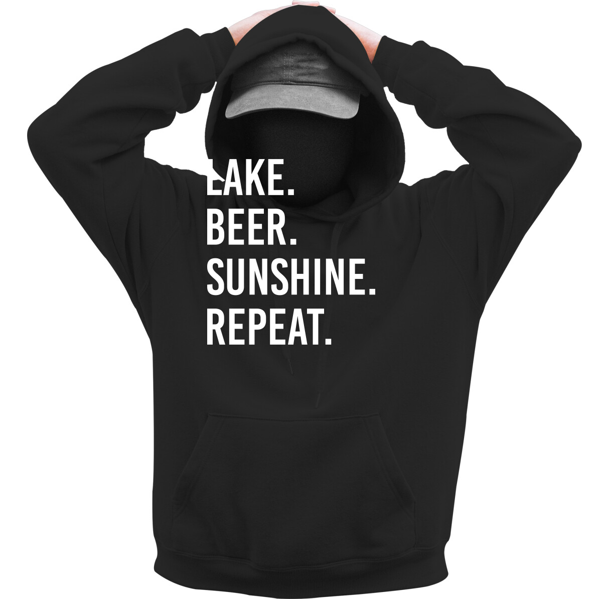 Kapucnis belebújós pulóver