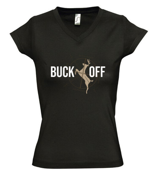 Női V nyakú póló