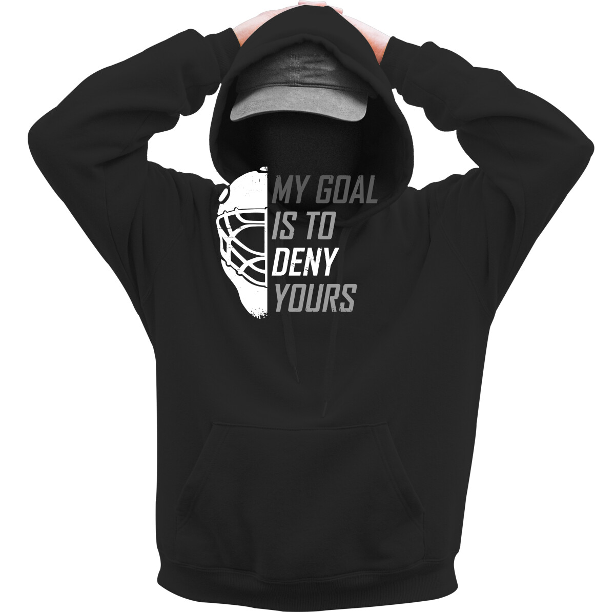 Kapucnis belebújós pulóver