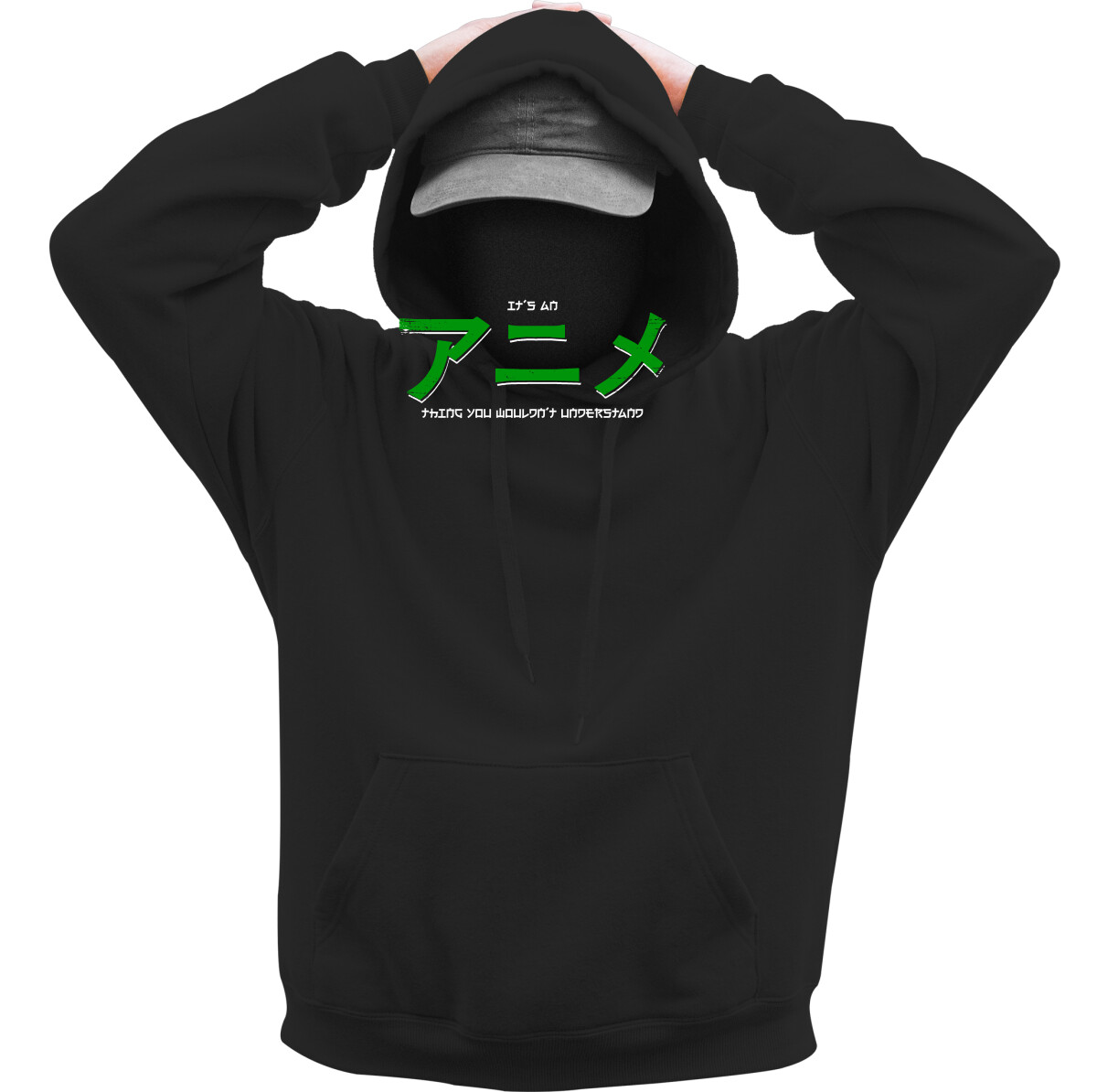 Kapucnis belebújós pulóver