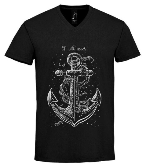 Unisex V nyakú póló