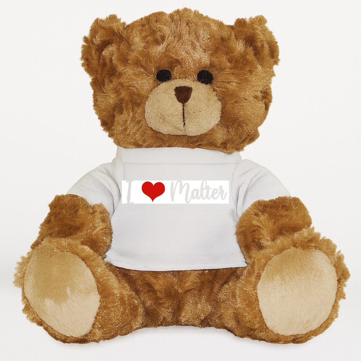 Plüssmaci egyedi pólóval