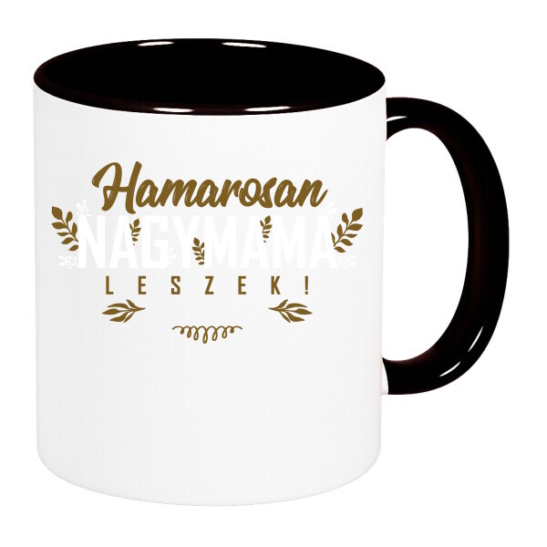 Színes fülű és belsejű bögre