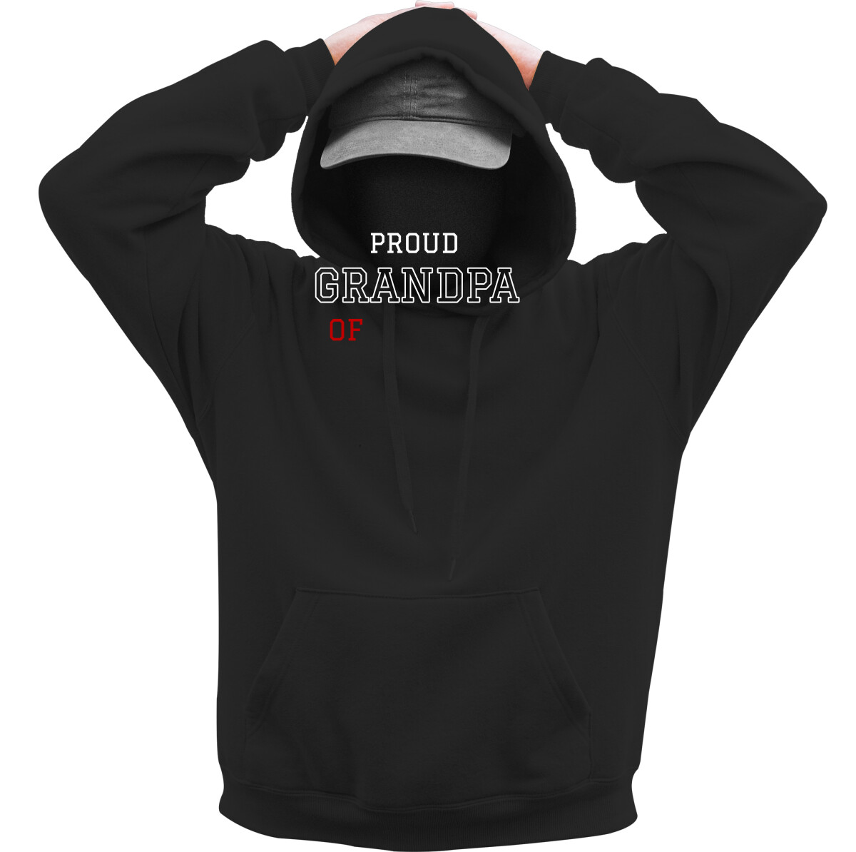 Kapucnis belebújós pulóver