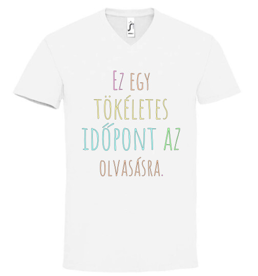 Unisex V nyakú póló