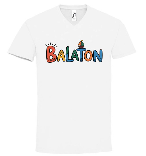 Unisex V nyakú póló