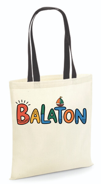 Vászontáska - színes fülű 