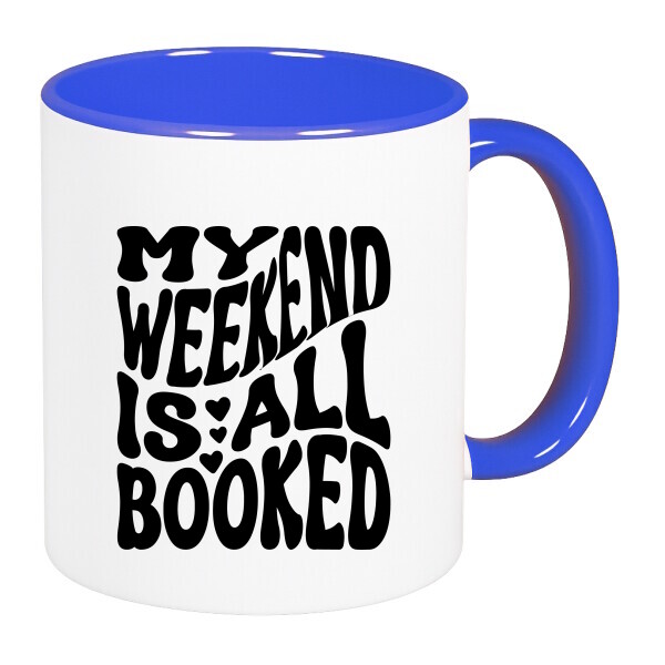 Színes fülű és belsejű bögre