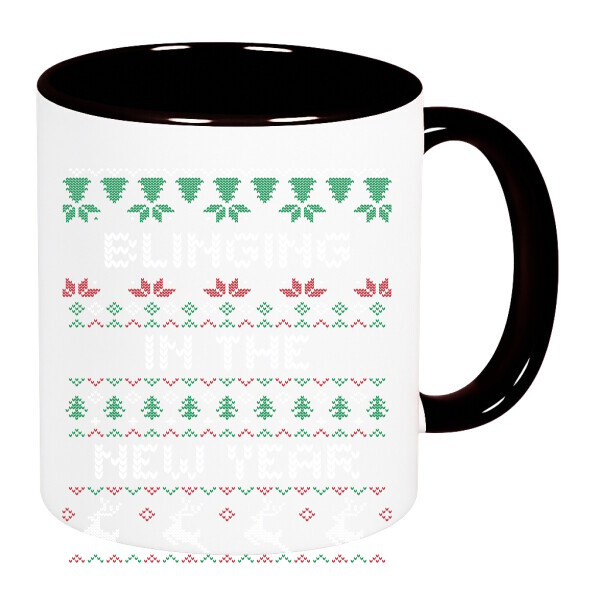 Színes fülű és belsejű bögre