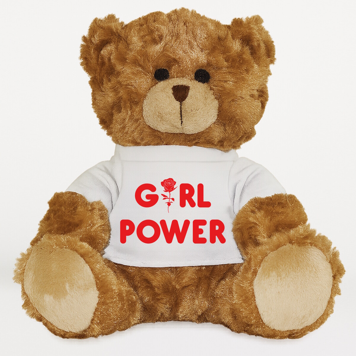 Plüssmaci egyedi pólóval