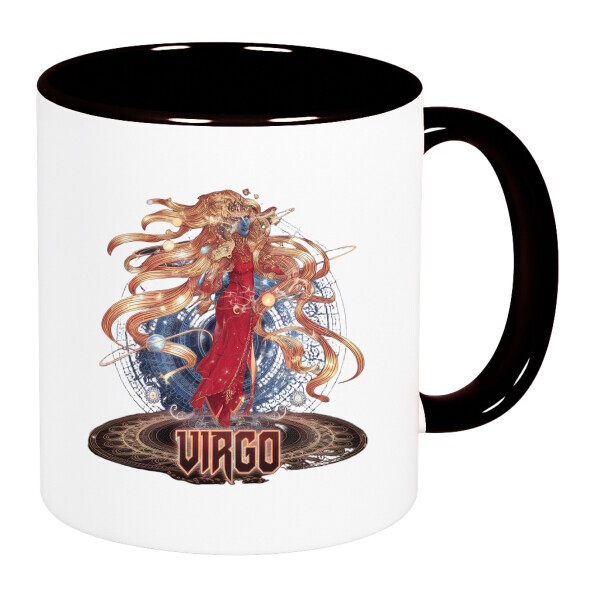 Színes fülű és belsejű bögre