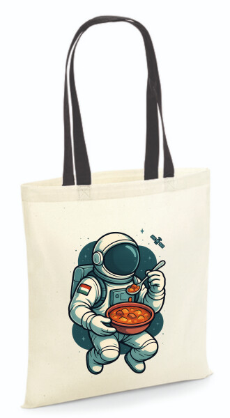 Vászontáska - színes fülű 