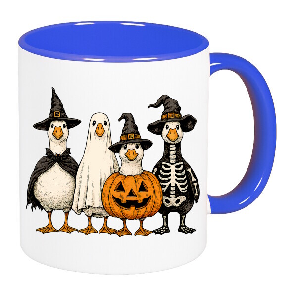 Színes fülű és belsejű bögre