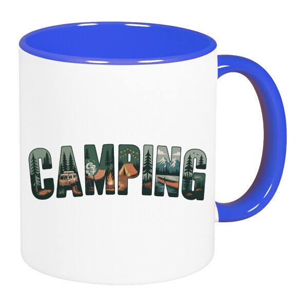 Színes fülű és belsejű bögre