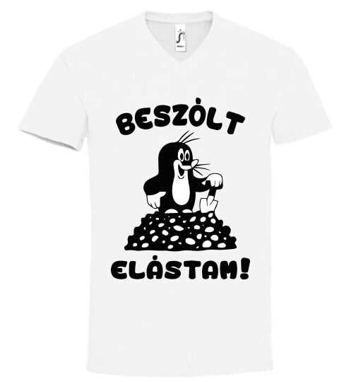 Unisex V nyakú póló