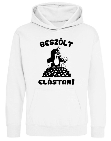 Kapucnis belebújós gyerek pulóver