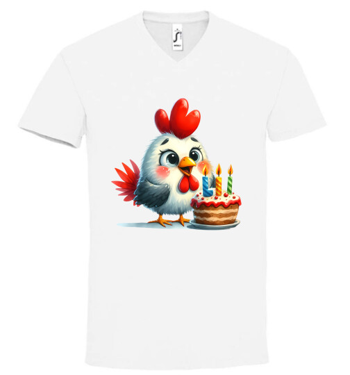 Unisex V nyakú póló