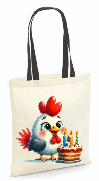 Vászontáska - színes fülű 