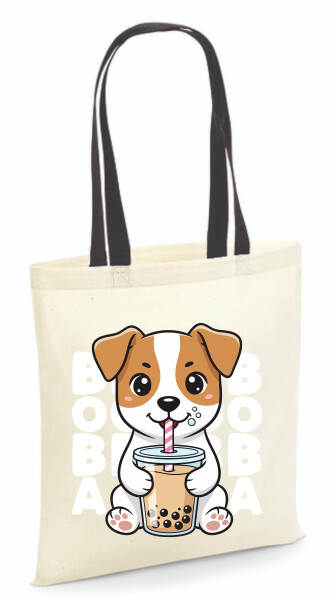 Vászontáska - színes fülű 