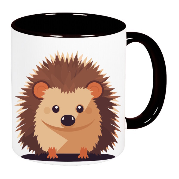 Színes fülű és belsejű bögre