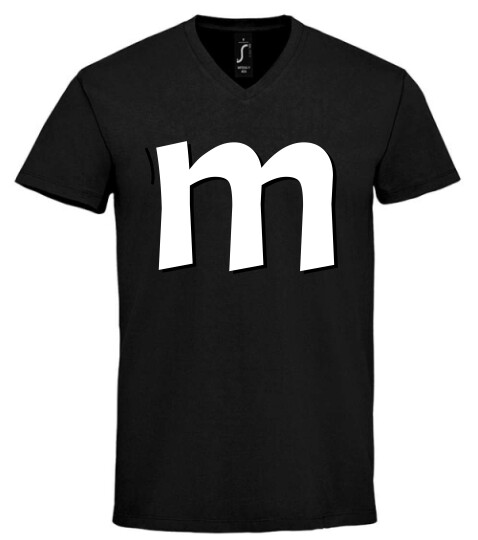 Unisex V nyakú póló