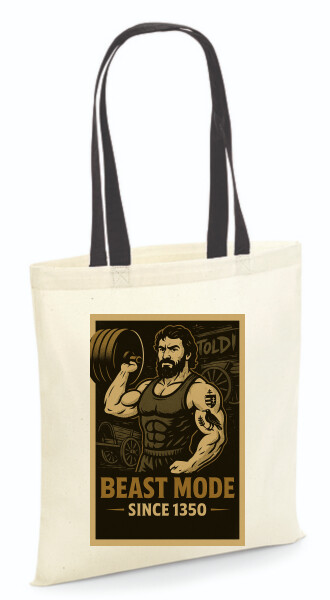 Vászontáska - színes fülű 