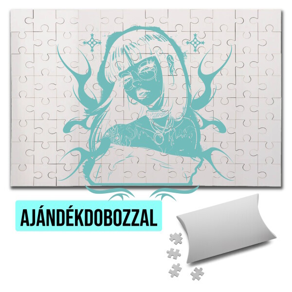 Puzzle - kirakó ajándékdobozzal