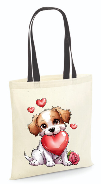 Vászontáska - színes fülű 