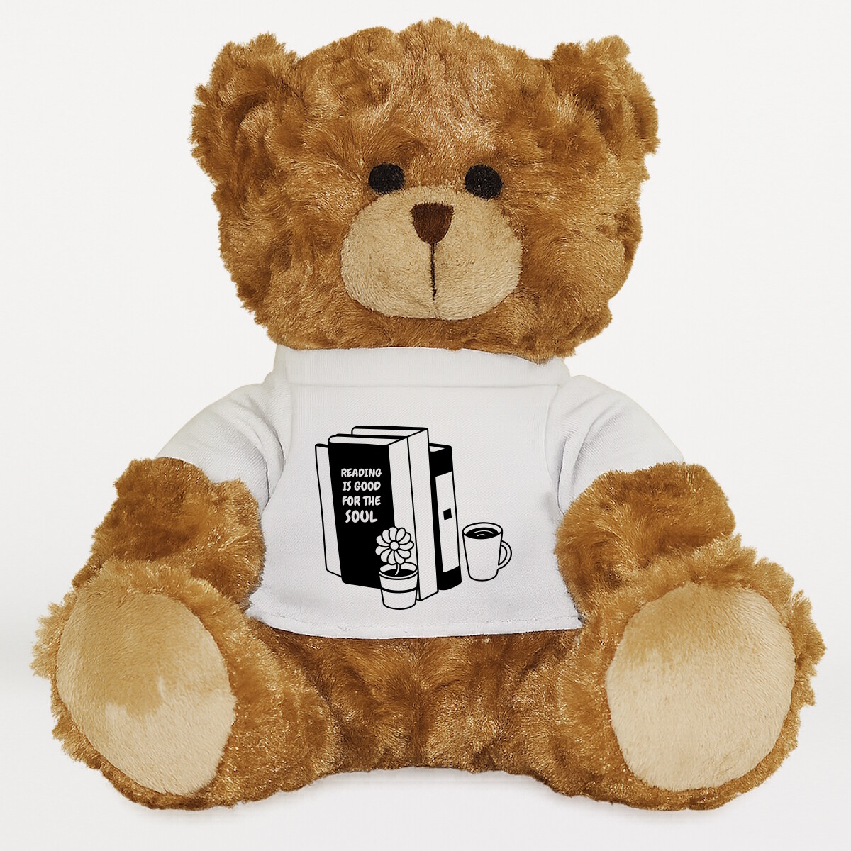 Plüssmaci egyedi pólóval