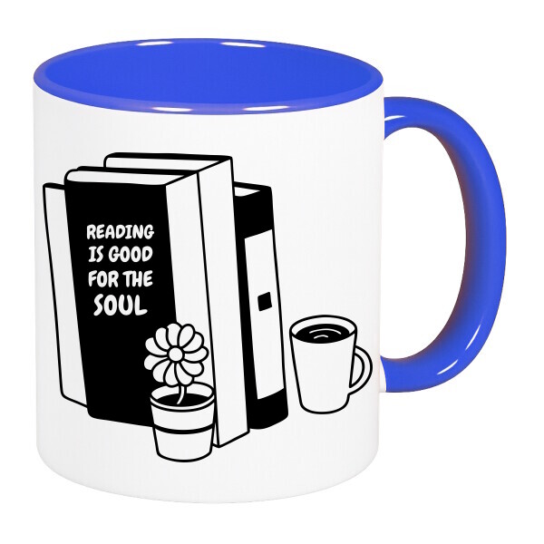 Színes fülű és belsejű bögre