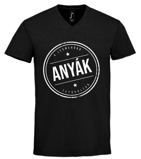 Unisex V nyakú póló