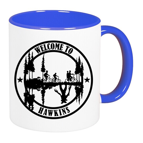 Színes fülű és belsejű bögre