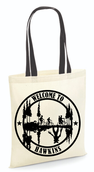 Vászontáska - színes fülű 