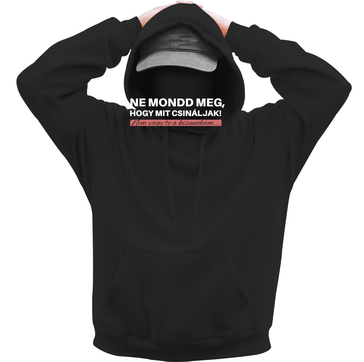 Kapucnis belebújós pulóver