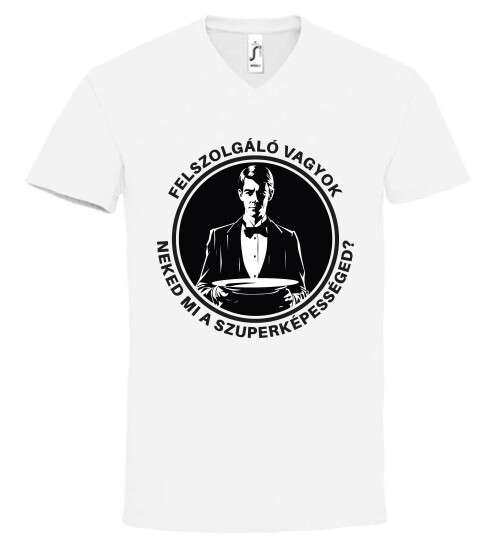 Unisex V nyakú póló