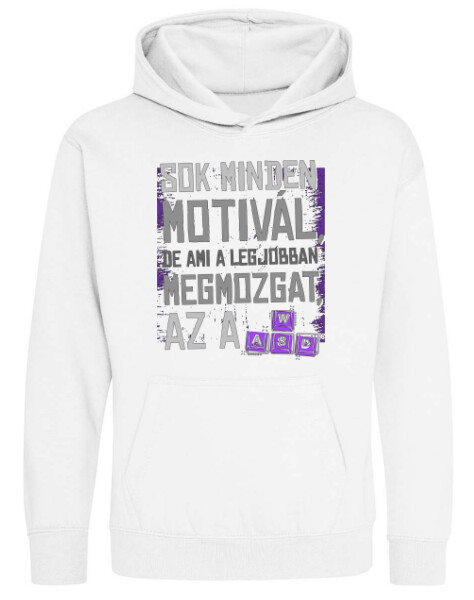 Kapucnis belebújós gyerek pulóver