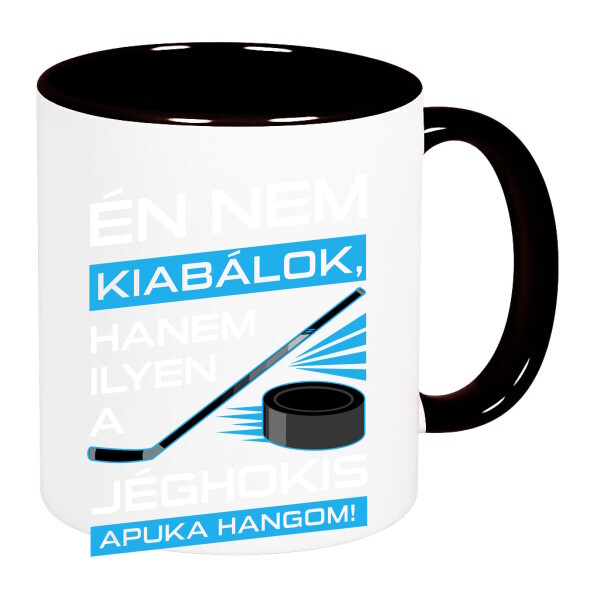 Színes fülű és belsejű bögre