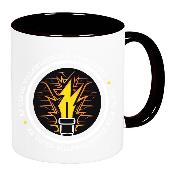 Színes fülű és belsejű bögre