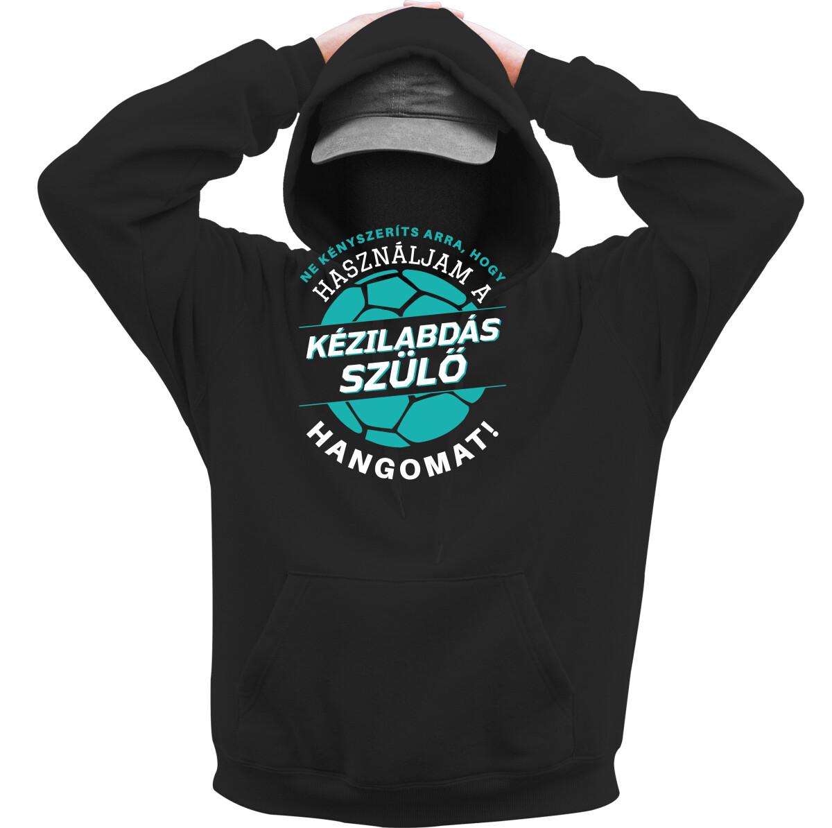 Kapucnis belebújós pulóver