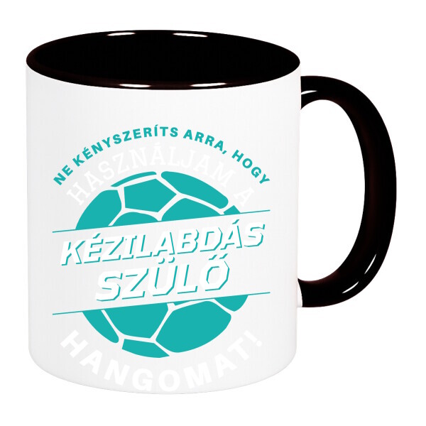 Színes fülű és belsejű bögre