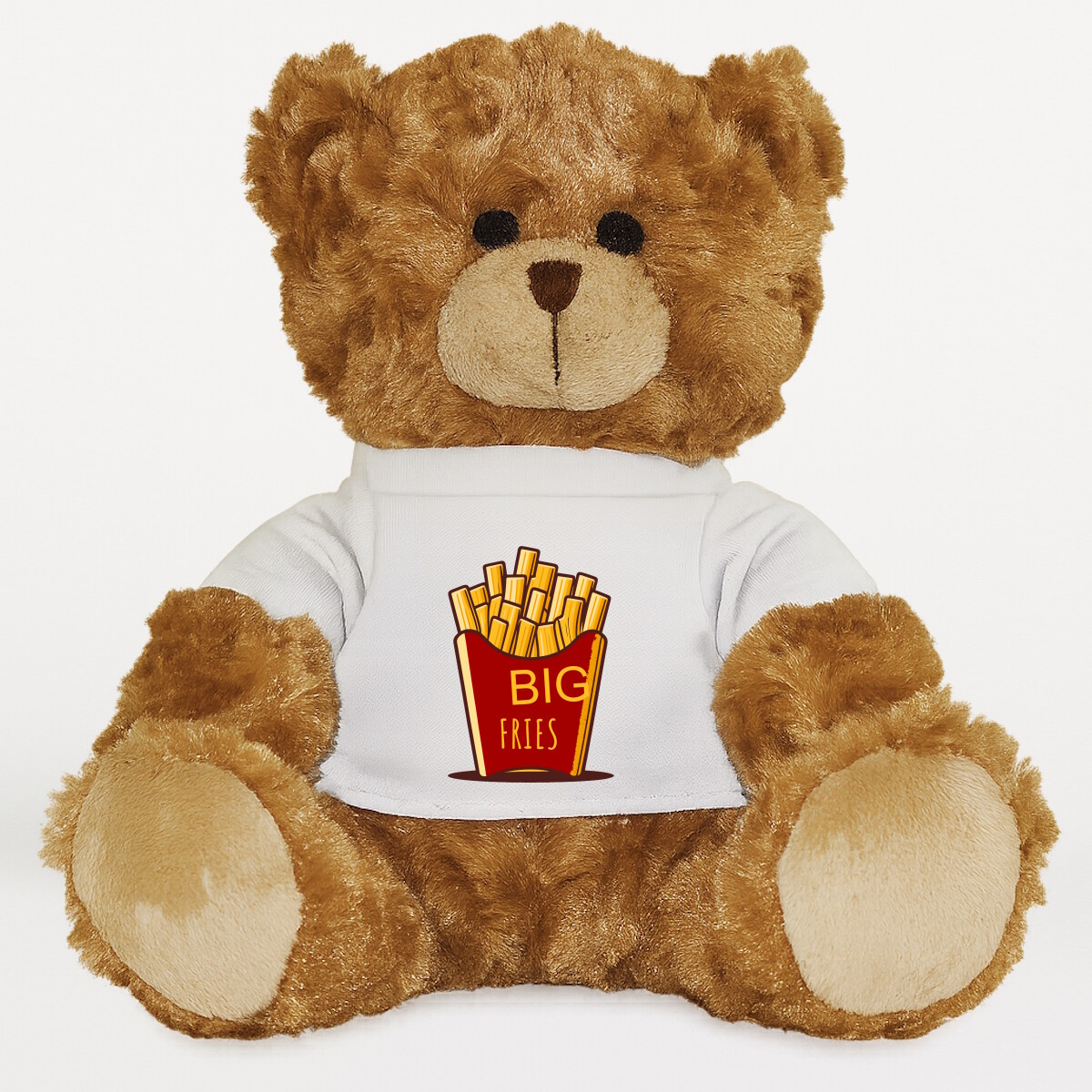 Plüssmaci egyedi pólóval