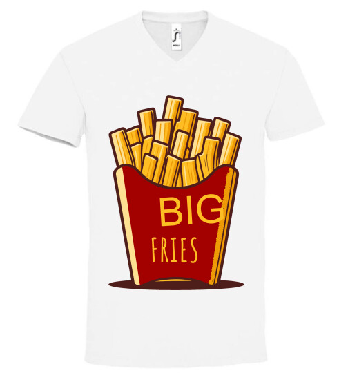 Unisex V nyakú póló